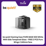 Load image into Gallery viewer, be quiet! Gaming Case PURE BASE 500 White With Side Tempered Glass - FREE 2 PCS Pure Wings 2 140mm fans