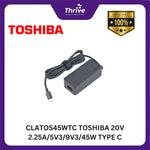Load image into Gallery viewer, CLATOS45WTC TOSHIBA 20V 2.25A/5V3/9V3/45W TYPE C