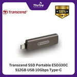 Load image into Gallery viewer, Transcend SSD Portable ESD330C 512GB USB 10Gbps Type-C