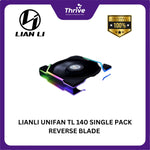 Load image into Gallery viewer, LIANLI UNIFAN TL 140 SINGLE PACK REVERSE BLADE & NON REVERSE BLADE BLACK/WHITE