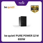 Load image into Gallery viewer, be quiet! PURE POWER 12 M 650W - Fully Modular - ATX 3.0 PCIe 5.0 - 80+ Gold Certified - 10 Years Warranty - Number 1 PSU in Germany