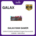 Load image into Gallery viewer, GALAX RAM GAMER DDR4 PC19200 2400MHZ Single Channel 8GB (1X8GB) - RGB Effect