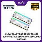 Load image into Gallery viewer, KLEVV CRAS V RGB DDR5 PC64000 8000MHz 48GB (2X24GB) - KD5KGUD80-80D380G