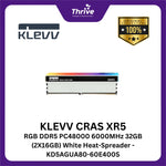 Load image into Gallery viewer, KLEVV CRAS XR5 RGB DDR5 PC48000 6000MHz 32GB (2X16GB) White Heat-Spreader - KD5AGUA80-60E400S