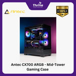 Load image into Gallery viewer, Antec CX700 ARGB - Mid-Tower Gaming Case - 4mm Tempered Glass Side Panel - Type-C 3.2 Gen 2 Ready - Free 2Pcs 120mm ARGB Fans Reverse + 1Pcs 120mm ARGB Fans