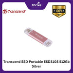 Load image into Gallery viewer, Transcend SSD Portable ESD310P 1TB Pink
