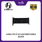 Load image into Gallery viewer, LIANLI PCI-E 4.0 x16 RISER CABLE BLACK