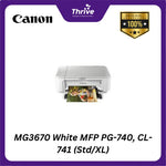 Load image into Gallery viewer, MG3670 White MFP PG-740, CL-741 (Std/XL)