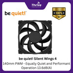 Load image into Gallery viewer, be quiet! Silent Wings 4 - 140mm PWM - Equally Quiet and Performant Operation 13.6dB(A)