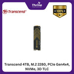 Load image into Gallery viewer, Transcend 4TB, M.2 2280, PCIe Gen4x4, NVMe, 3D TLC