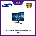 Load image into Gallery viewer, SAMSUNG ESSENTIAL S33GC 27 FHD 16:9 FLAT IPS 72% NTSC 100HZ 1Y PART + 3Y SERVICE