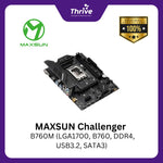 Load image into Gallery viewer, MAXSUN Challenger B760M (LGA1700, B760, DDR4, USB3.2, SATA3)