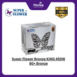 Load image into Gallery viewer, Super Flower Bronze KING 450W 80+ Bronze - 3 Years Warranty - SF-450P14HE short discription