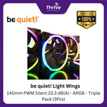 Load image into Gallery viewer, be quiet! Light Wings - 140mm PWM Silent 23.3 dB(A) - ARGB - Triple Pack (3Pcs)