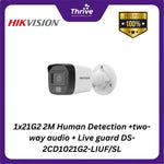 Load image into Gallery viewer, 1x21G2 2M Human Detection +two-way audio + Live guard DS-2CD1021G2-LIUF/SL