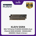 Load image into Gallery viewer, KLEVV DDR4 BOLT XR Series PC32000 4000MHz Dual Channel 32GB (2X16GB) - KD4AGUA80-40B190C ( Made In Korea )