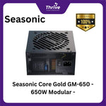 Load image into Gallery viewer, Seasonic Core Gold GM-650 - 650W Modular - 80+ Gold Certified - 7 Years Warranty Replacement