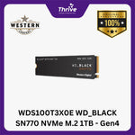 Load image into Gallery viewer, WDS100T3X0E WD_BLACK SN770 NVMe M.2 1TB - Gen4