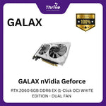 Load image into Gallery viewer, GALAX nVidia Geforce RTX 2060 6GB DDR6 EX (1-Click OC) WHITE EDITION - DUAL FAN