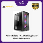 Load image into Gallery viewer, Antec NX270 - ATX Gaming Case - Mesh & Geometric Diamond Front Panel Design - FREE 2 PCS 12CM ARGB FANS + 1 PCS 12CM FAN