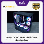 Load image into Gallery viewer, Antec CX700 ARGB - Mid-Tower Gaming Case - 4mm Tempered Glass Side Panel - Type-C 3.2 Gen 2 Ready - Free 2Pcs 120mm ARGB Fans Reverse + 1Pcs 120mm ARGB Fans