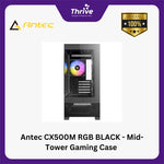 Load image into Gallery viewer, Antec CX500M RGB BLACK - Mid-Tower Gaming Case - 4mm Tempered Glass Side Panel - Type-C 3.2 Gen 2 Ready - Free 2Pcs 120mm RGB Fans Reverse + 1Pcs 120mm RGB Fans