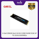 Load image into Gallery viewer, X-Geil 256GB Gen3 X4 M.2 2280 NVME R/W UP TO 3100/1500MB/s