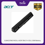 Load image into Gallery viewer, CLBACE756CY4CELL ACER 756 CY 4 CELL OEM Battery