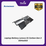 Load image into Gallery viewer, Laptop Battery Lenovo X1 Carbon Gen 3 00Hw003
