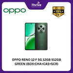 Load image into Gallery viewer, OPPO RENO 12 F 5G 12GB 512GB GREEN (BOX:CHA+CAS+SCR)