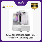 Load image into Gallery viewer, Antec CX200M RGB ELITE - Mid-Tower M-ATX Gaming Case - Tempered Glass Side Panel - Free 3Pcs 120mm RGB Fans + 2Pcs 120mm RGB Fans Reverse