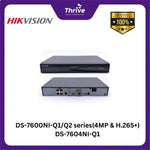 Load image into Gallery viewer, DS-7600NI-Q1/Q2 series(4MP & H.265+) DS-7604NI-Q1
