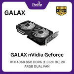 Load image into Gallery viewer, GALAX nVidia Geforce RTX 4060 8GB DDR6 (1-Click OC) 2X ARGB DUAL FAN -