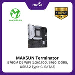 Load image into Gallery viewer, MAXSUN Terminator B760M D5 WIFI (LGA1700, B760, DDR5, USB3.2 Type-C, SATA3)