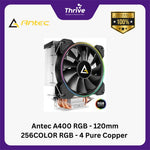 Load image into Gallery viewer, Antec A400 RGB - 120mm 256COLOR RGB - 4 Pure Copper Heatpipe - All Intel & AMD Socket (Except TR4)