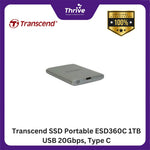 Load image into Gallery viewer, Transcend SSD Portable ESD360C 1TB USB 20Gbps, Type C