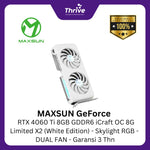 Load image into Gallery viewer, MAXSUN GeForce RTX 4060 Ti 8GB GDDR6 iCraft OC 8G Limited X2 (White Edition) - Skylight RGB - DUAL FAN - Garansi 3 Thn