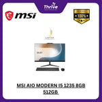 Load image into Gallery viewer, MSI AIO MODERN I5 1235 8GB 512GB W11+OHS 23.8FHD IPS BLK -AM242.833