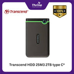 Load image into Gallery viewer, Transcend HDD 25M3 2TB type C*