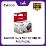 Load image into Gallery viewer, MG3670 Black MFP PG-740, CL-741 (Std/XL)
