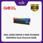 Load image into Gallery viewer, GEIL DDR5 ORION V RGB PC44800 5600MHz Dual Channel 32GB (2x16GB) - GAVSG532GB5600C38ADC (Intel XMP & AMD EXPO Ready) Support AMD & INTEL