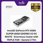 Load image into Gallery viewer, Inno3D GeForce RTX 4080 SUPER 16GB GDDR6X X3 OC WHITE - Enormous Cooler with TRIPLE FAN - Garansi 3 Thn