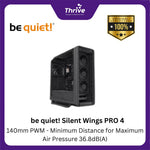 Load image into Gallery viewer, be quiet! Silent Wings PRO 4 - 140mm PWM - Minimum Distance for Maximum Air Pressure 36.8dB(A)