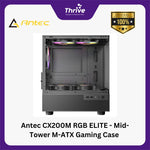 Load image into Gallery viewer, Antec CX200M RGB ELITE - Mid-Tower M-ATX Gaming Case - Tempered Glass Side Panel - Free 3Pcs 120mm RGB Fans + 2Pcs 120mm RGB Fans Reverse