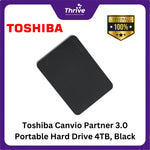 Load image into Gallery viewer, Toshiba Canvio Partner 3.0 Portable Hard Drive 4TB, Black