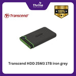 Load image into Gallery viewer, Transcend HDD 25M3 1TB iron grey