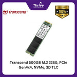 Load image into Gallery viewer, Transcend 500GB M.2 2280, PCIe Gen4x4, NVMe, 3D TLC