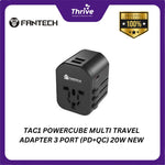 Load image into Gallery viewer, TAC1 POWERCUBE MULTI TRAVEL ADAPTER 3 PORT (PD+QC) 20W NEW