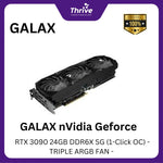 Load image into Gallery viewer, GALAX nVidia Geforce RTX 3090 24GB DDR6X SG (1-Click OC) - TRIPLE ARGB FAN -
