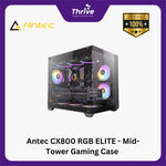Load image into Gallery viewer, Antec CX800 RGB ELITE - Mid-Tower Gaming Case - Dual Chamber Design - 4mm Tempered Glass Side Panel - Free 5Pcs 120mm RGB Fans Reverse + 1Pcs 120mm RGB Fans